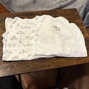 Adorable Dog Print Baby Nightgowns